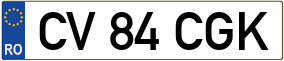 Trailer License Plate